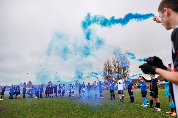 Blue flares
